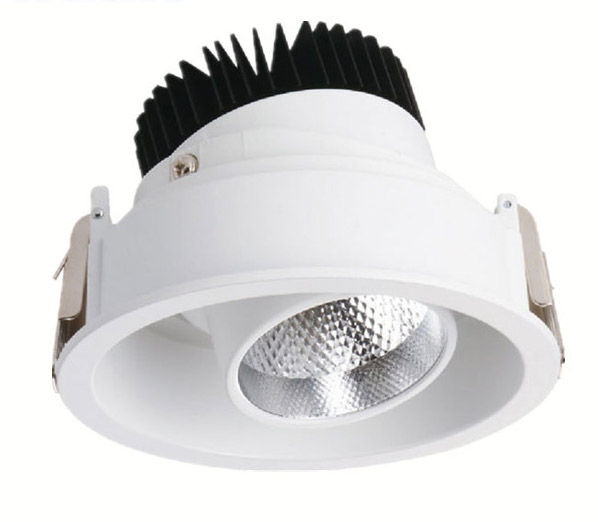 4.5in 12/18W, 5.71in 30WLED COB Ceiling Light - Flush Mount LED Downlight-1600LM-24°Light speed angle